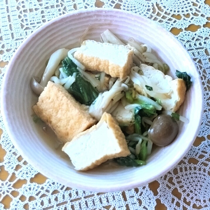 厚揚げと小松菜ともやし煮☆